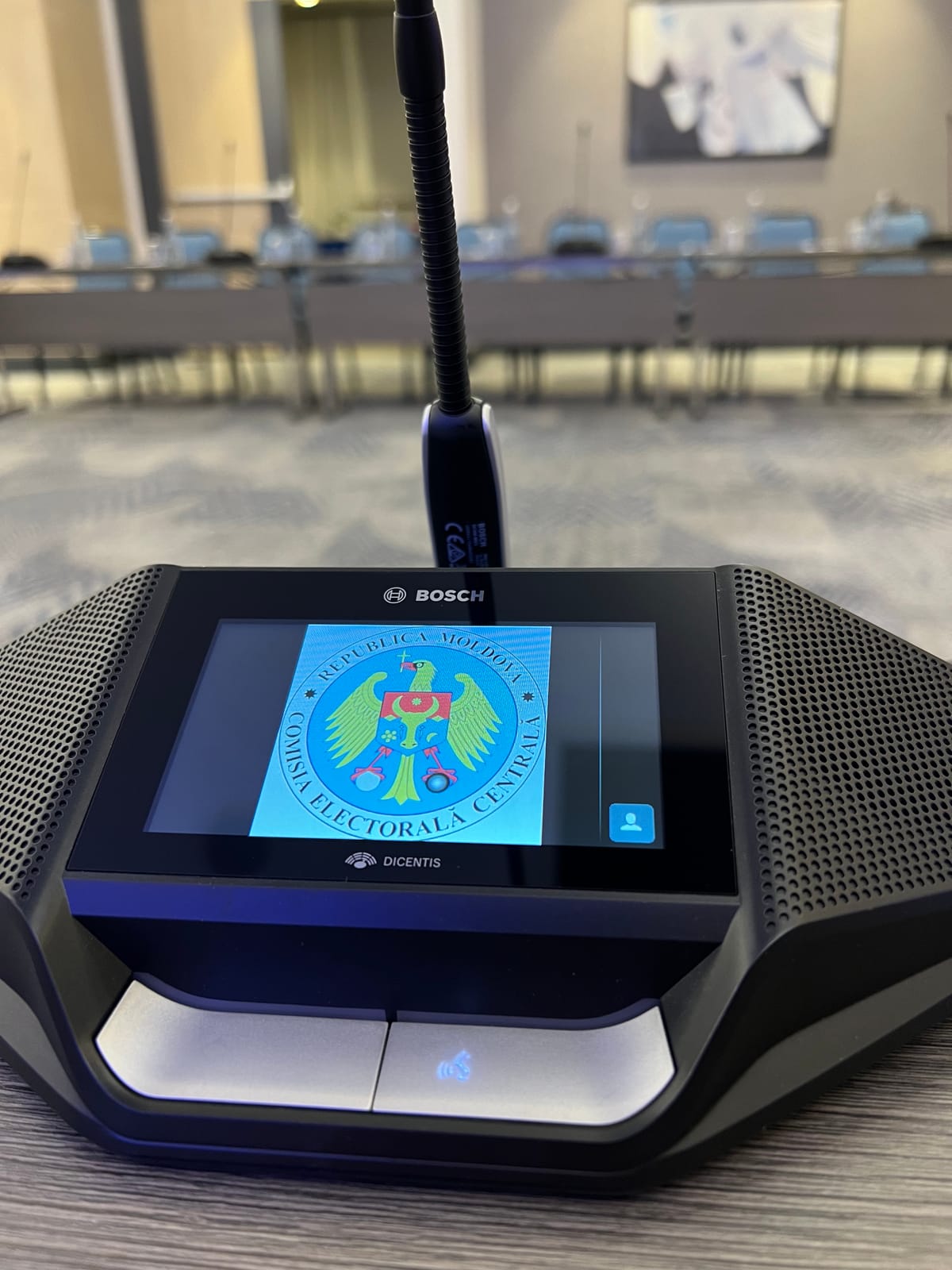 DICENTIS unit for a Central Electoral Commission event