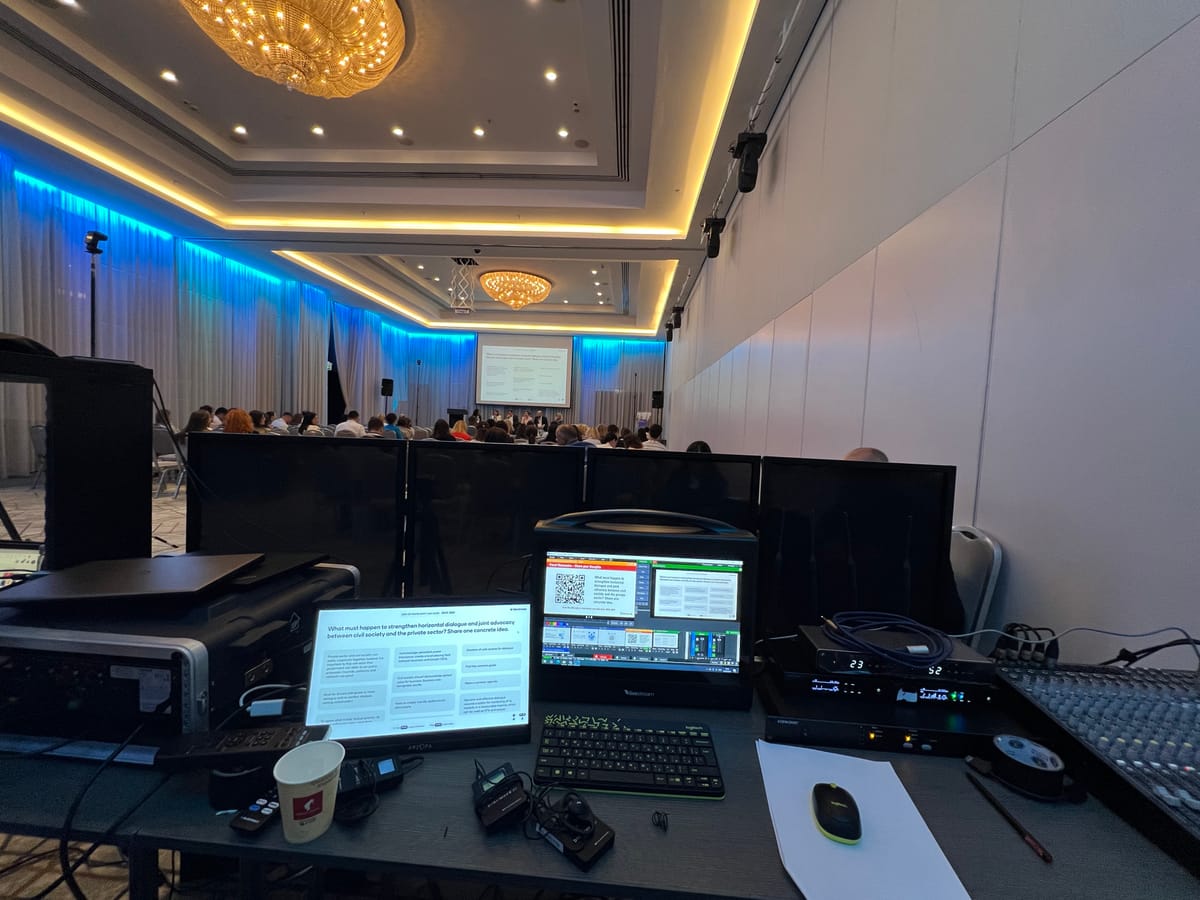 Technical direction for a panel discussion